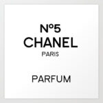 Perfume No5 Chanel Wall Art Chanel Art Coco Chanel Wallpaper