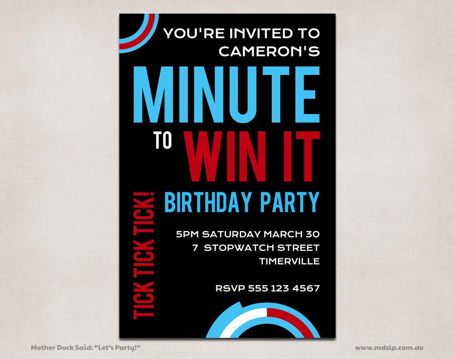 Pin By The Resident Advisor On Birthday Parties Minute To Win It Fun 