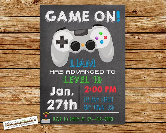 Pin On Video Game Birthday Party Ideas Invitations And Party Printables