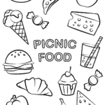 Plate Of Food Coloring Page At GetColorings Free Printable
