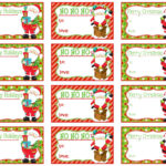 Printable Christmas Gift Tags Santa Claus Instant Download