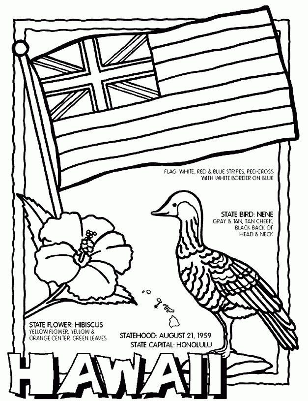 Printable Coloring Pages Of Hawaiian Flowers Coloring Home