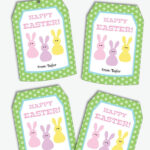 Printable Easter Gift Tag Editable Easter Bunny Tags For Etsy