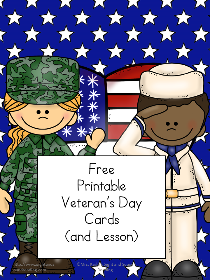 Printable Veteran s Day Cards Veteran s Day Lesson Plan