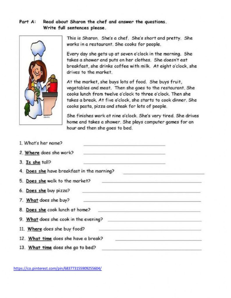 Reading Comprehension Online Exercise For Grade 4