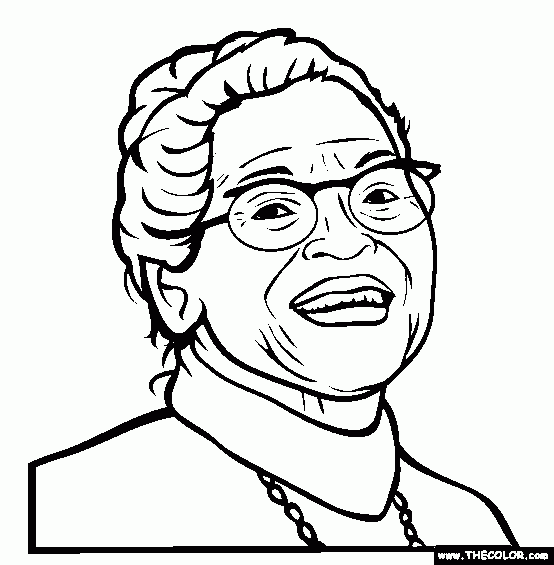 Rosa Parks Coloring Pages Coloring Home