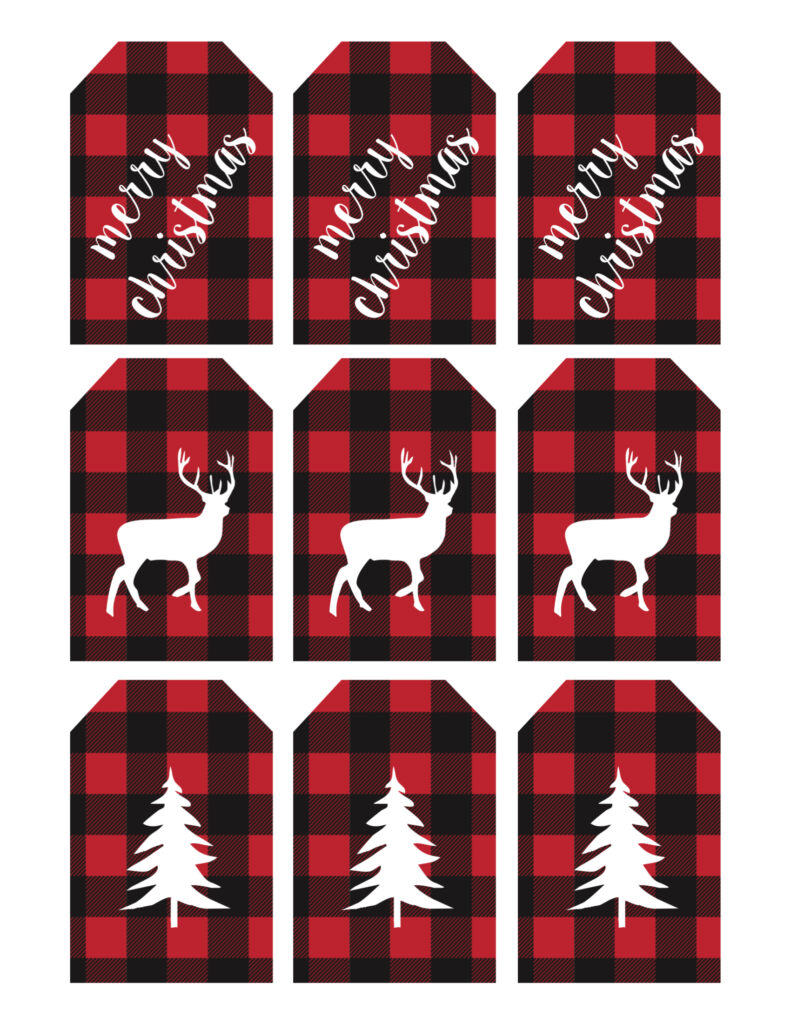 Rustic Christmas Tags Free Printable Paper Trail Design