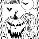 Scary Halloween Pumpkin Coloring Pages Team Colors
