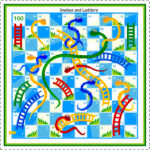 Snakes And Ladders Board Game Printable Coloring Pages