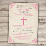 Spanish Printable Baptism Christening Invitations By Cardmint With