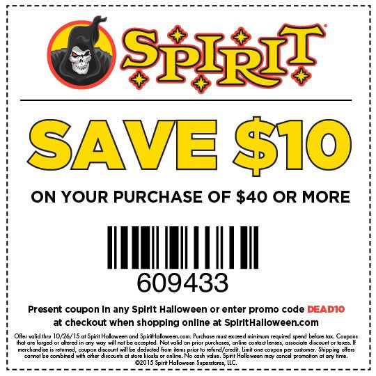 Spirit Halloween April 2021 Coupons And Promo Codes 