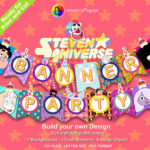 Steven Universe Banner Party Party Decorations Scrapbooking And