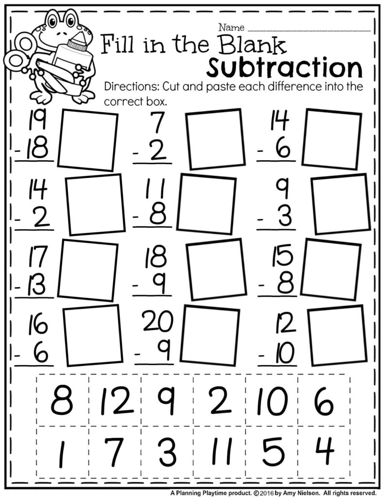 Summer First Grade Worksheets Planning Playtime