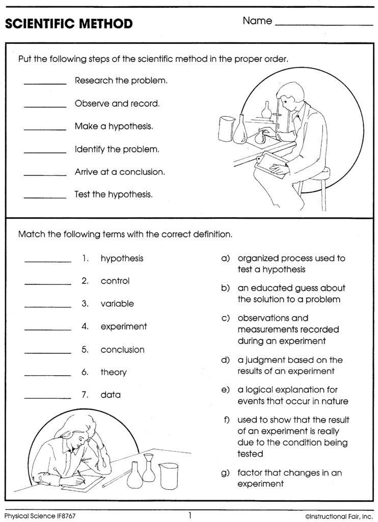 Teach Child How To Read Middle School 7th Grade Science Worksheets Pdf