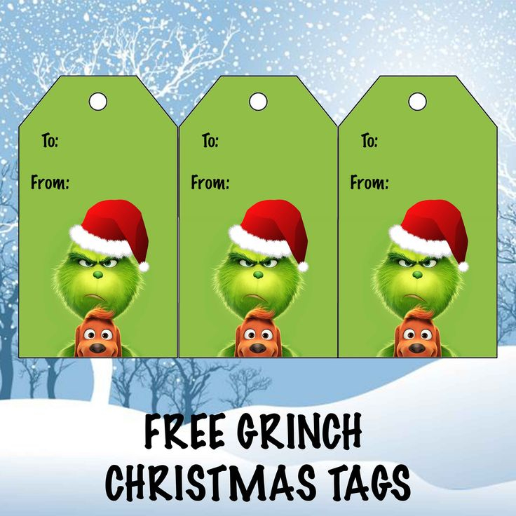 The Grinch Christmas Gift Tags Grinch Christmas Grinch Christmas 