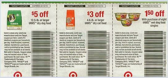 The Target Saver Iams Dog Cat Food Target Coupons Great Stack