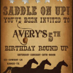 Western Invitation Western Birthday Party Cowboy Birthday Party