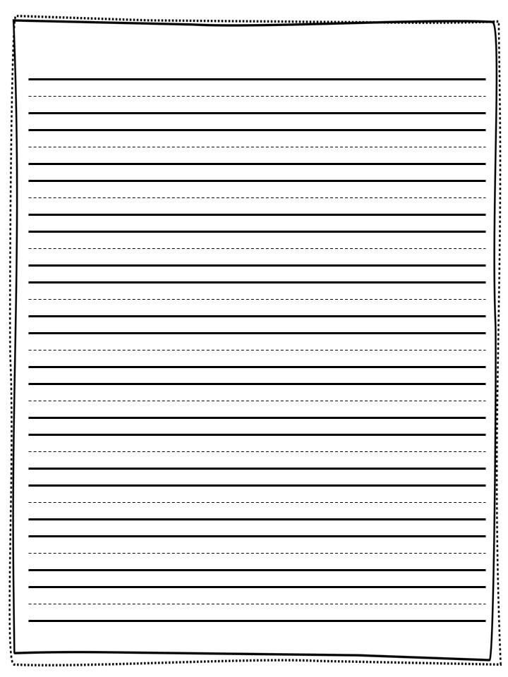 Writing Paper Printable First Grade