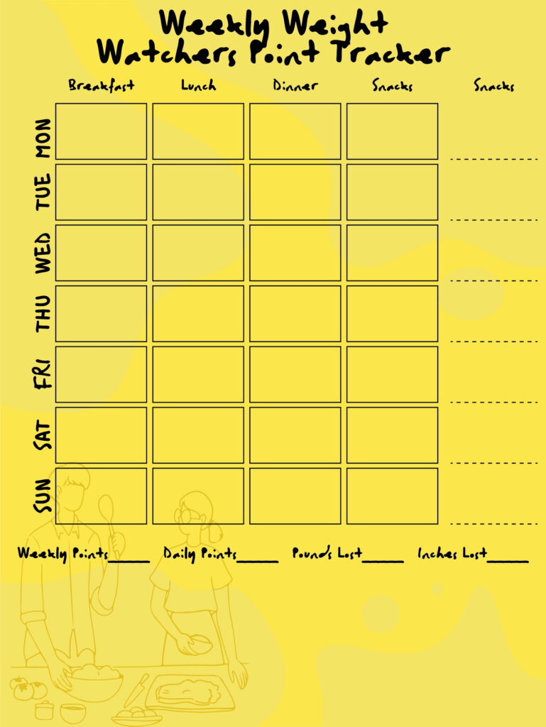 10 Best Weight Watchers Logs Printable Printablee