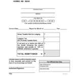 2000 Form NM Lodgers Tax Report Fill Online Printable Fillable Blank