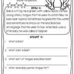 2nd Grade Reading Comprehension Worksheets Multiple Choice Reading