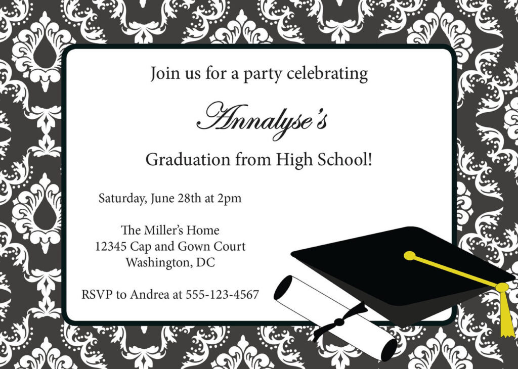 40 FREE Graduation Invitation Templates Template Lab