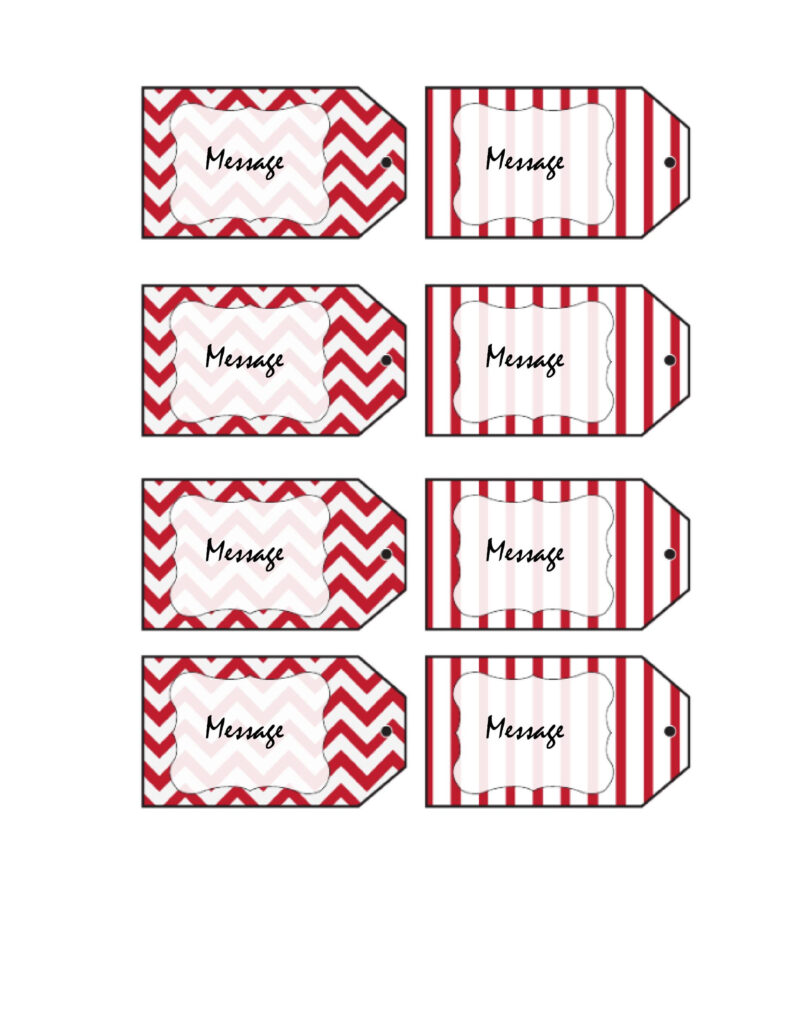 44 Free Printable Gift Tag Templates Template Lab