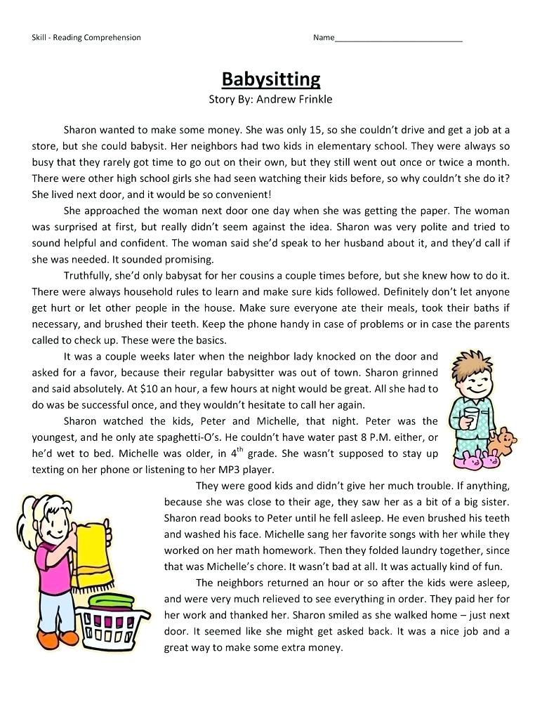 4th Grade Reading Comprehension Worksheets Best Coloring Pages For Kids