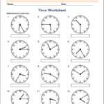 5th Grade Math Worksheets Telling Time