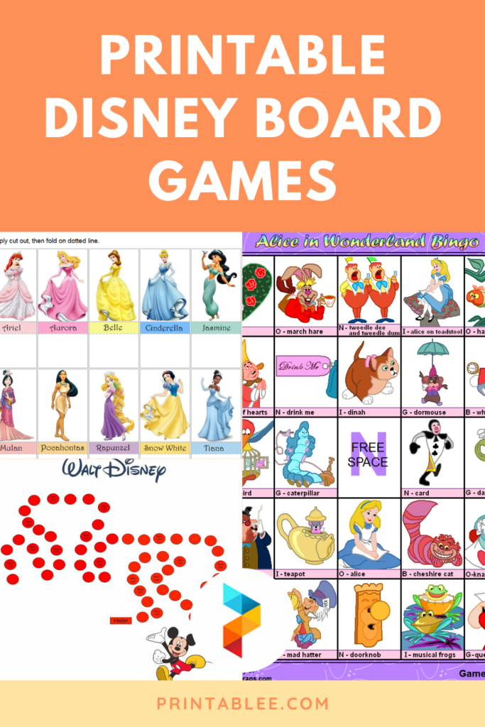 6 Best Printable Disney Board Games Printablee
