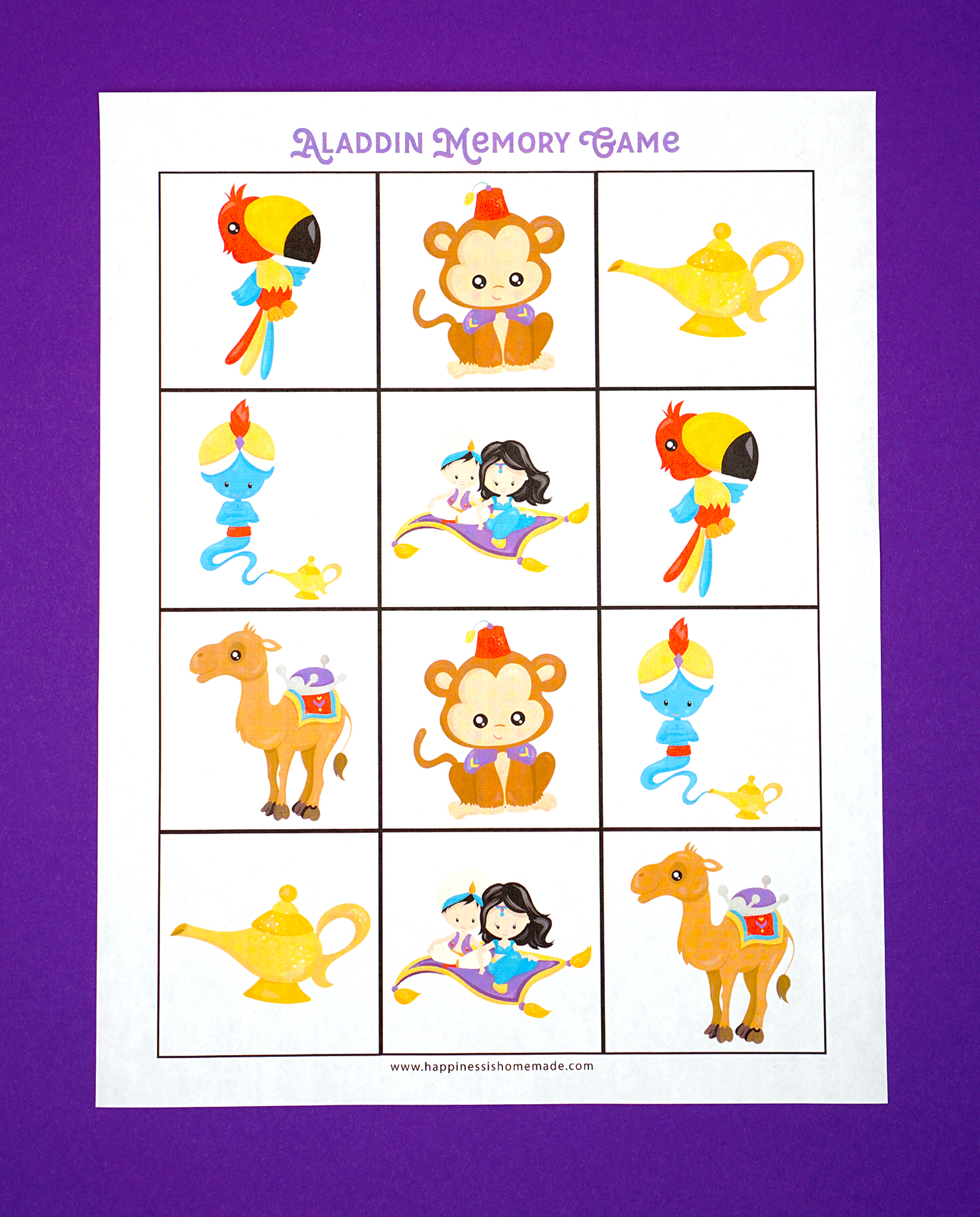 Aladdin Preschool Printables Happiness Is Homemade