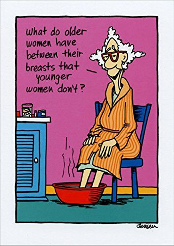 Amazon What Do Older Women Have Funny Birthday Card Kitchen 