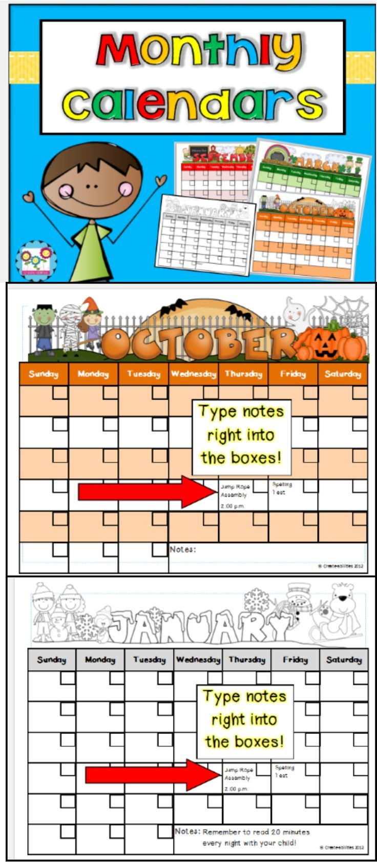 Best 25 Monthly Calendars Ideas On Free School Calendar Classroom 