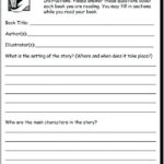 Book Report 3 4 Practice Writing Worksheet For Grade Printable Book