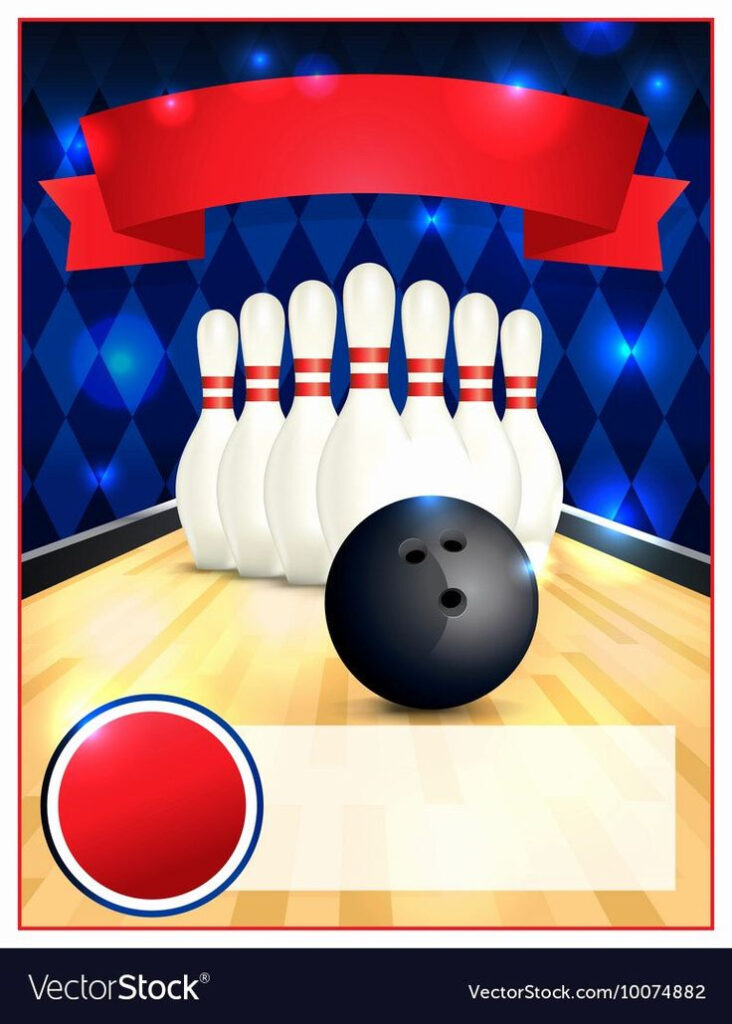 Bowling Flyer Template Free Awesome Bowling Alley Blank Template Flyer 