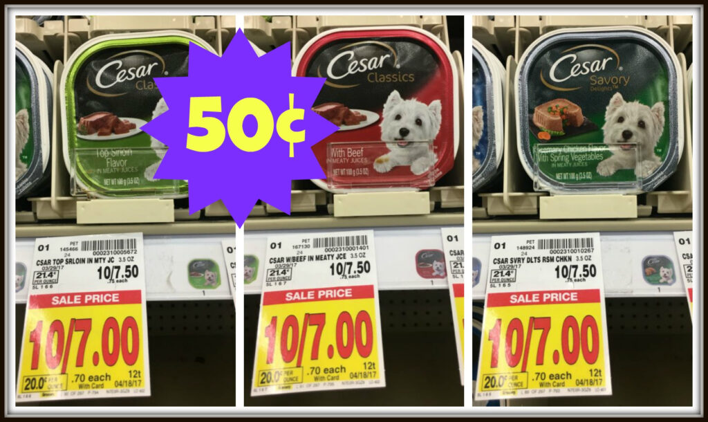 Cesar Wet Dog Food ONLY 0 50 At Kroger Kroger Krazy