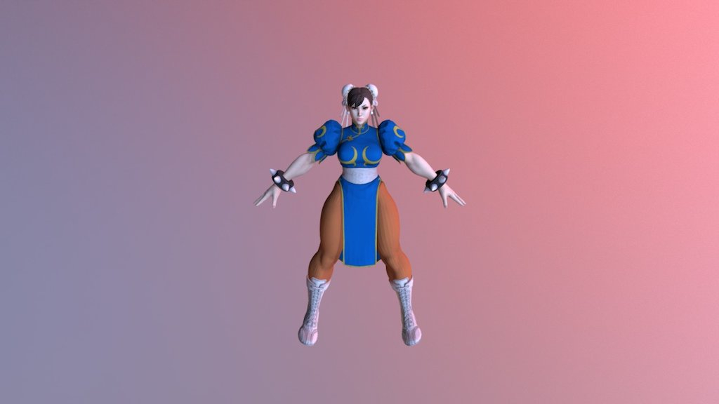 Chun Li Model Download Free 3D Model By Giuliano Maicol Bruno 