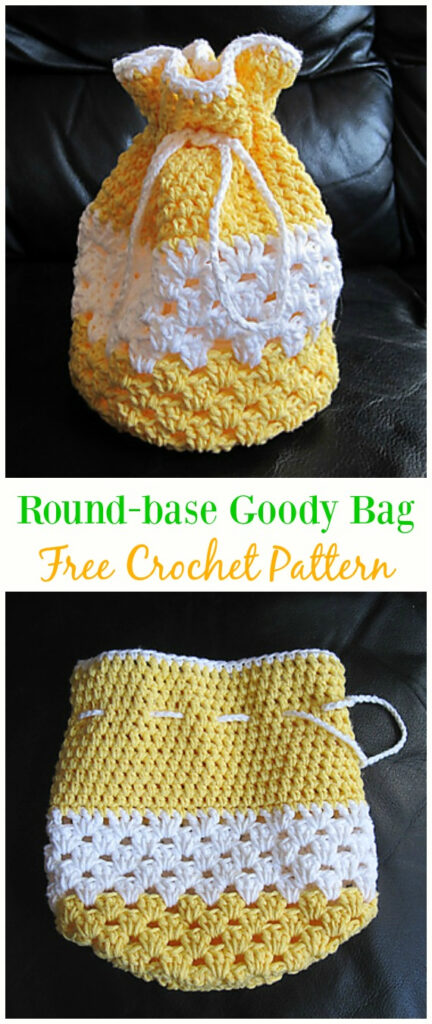 Crochet Drawstring Bags Free Patterns DIY Tutorials
