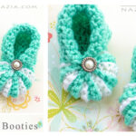 Easy Baby Booties Free Crochet Pattern And Video Tutorial