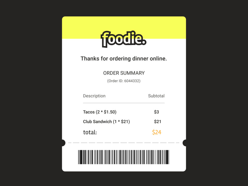 Email Receipt By Abhishek Kaushal On Dribbble