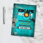 Escape Room Invitation Birthday Escape Room Party Invitation Etsy