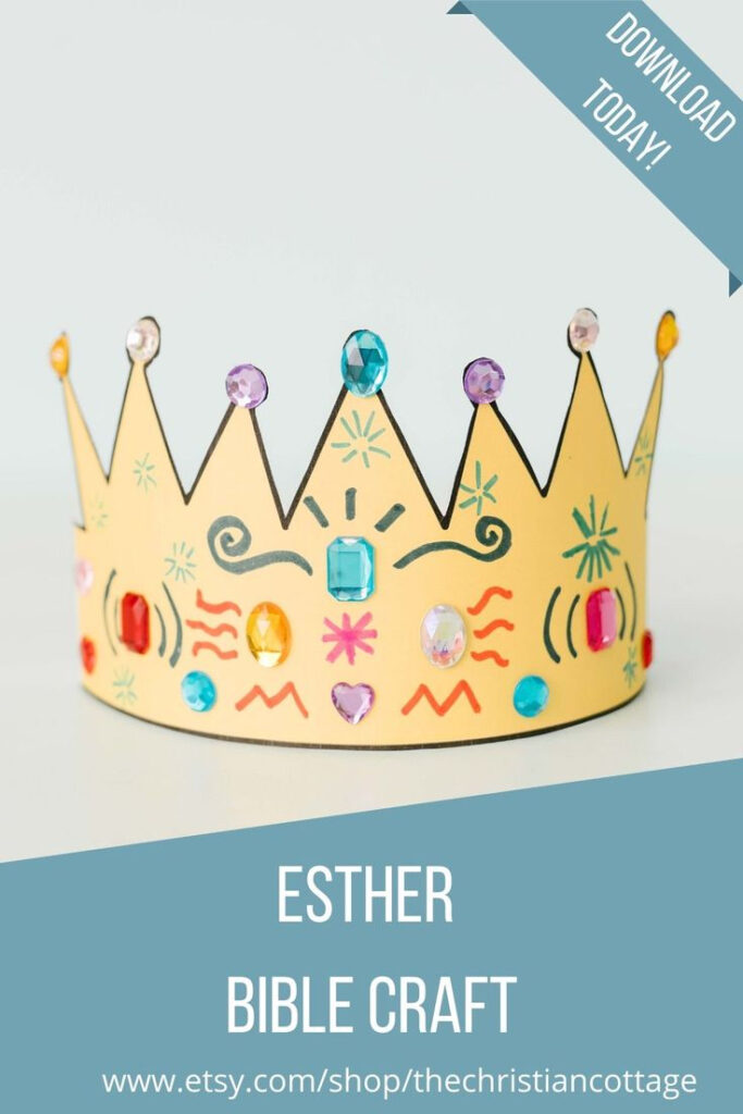 Esther Mini Bible Lesson And Activities Etsy In 2020 Sunday School 