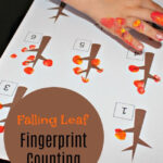 Falling Leaf Fingerprint Counting Fall Preschool Activities Fall