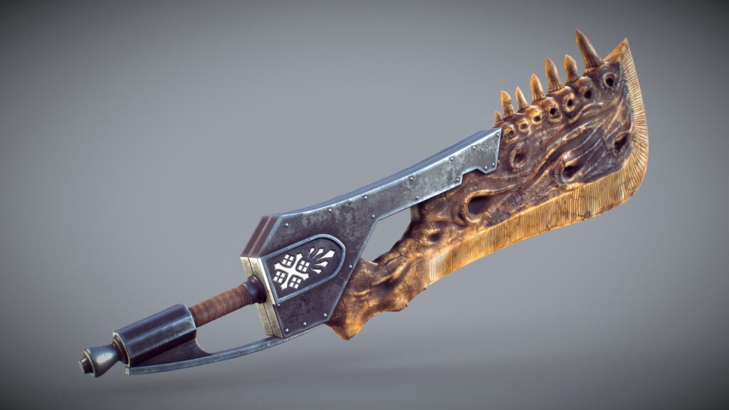 Fanart Monster Hunter World Giant Jawblade Buy Royalty Free 3D 