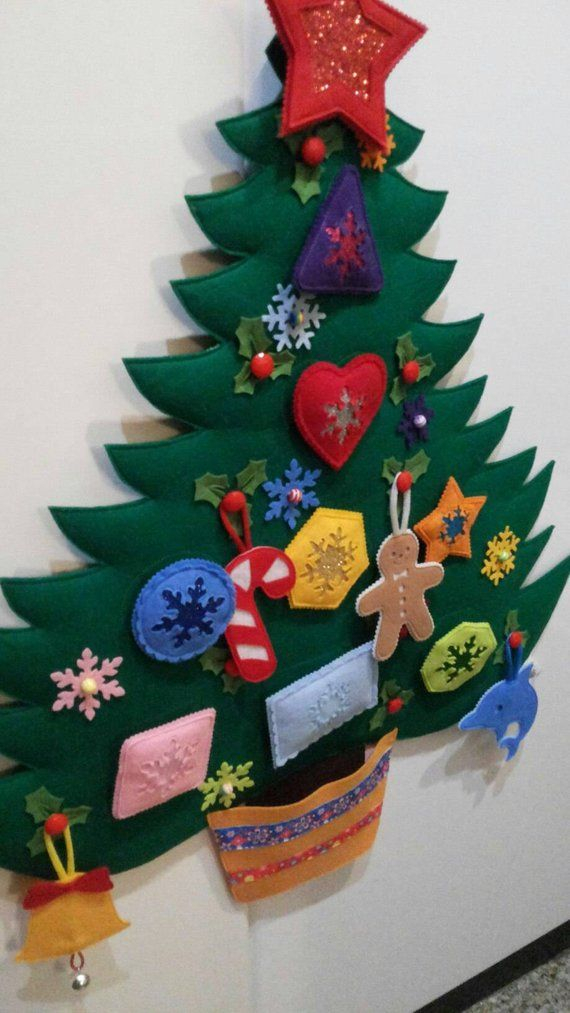 Felt Christmas Tree Montessori Toy Christmas Gift For Child Christmas 