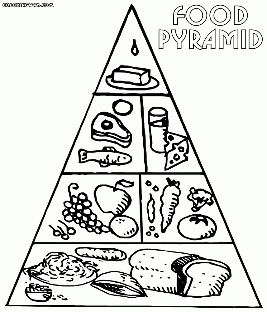 Food Pyramid Coloring Pages Coloring Pages To Download And Print