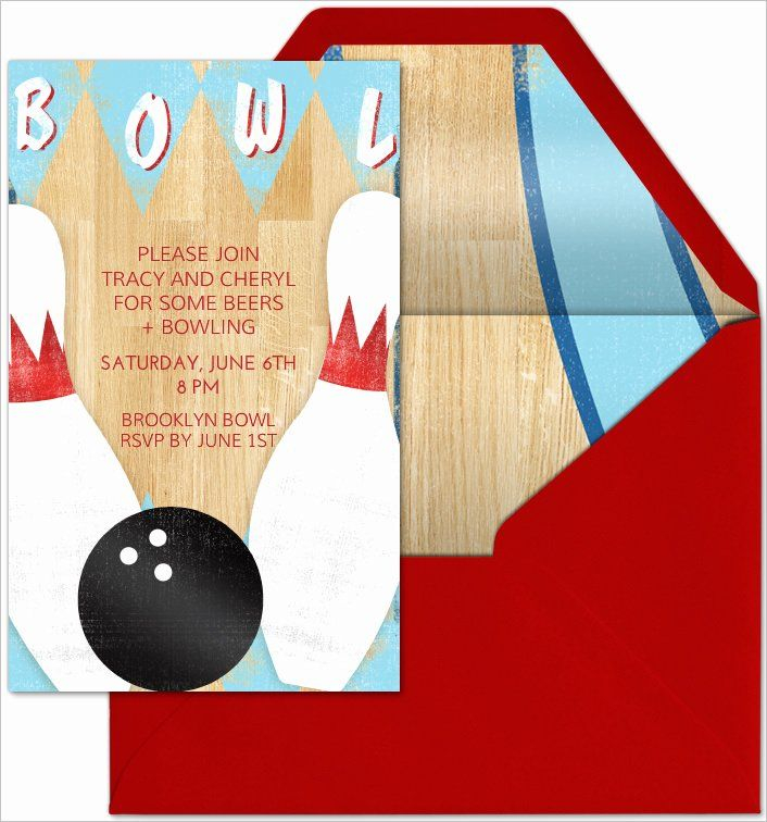 Free Bowling Invitations Template Beautiful 24 Outstanding Bowling 