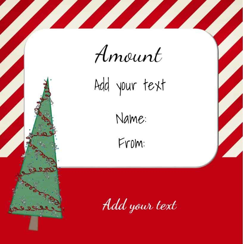 Free Christmas Gift Certificate Template Customize Online Download