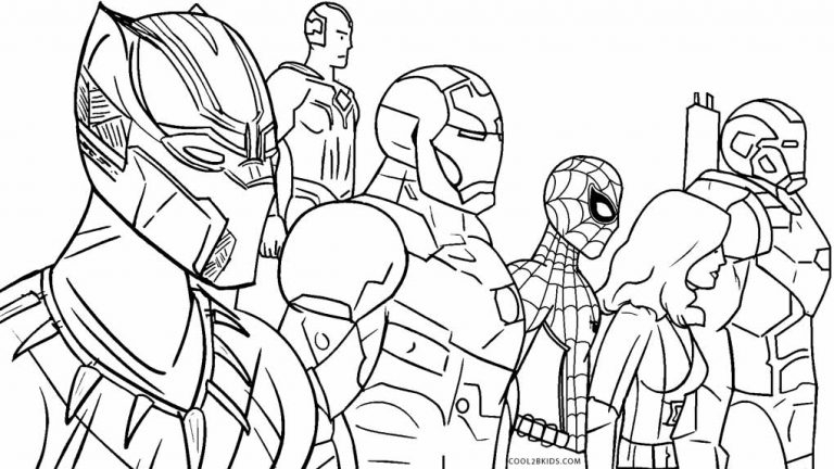 Free Printable Avengers Coloring Pages For Kids