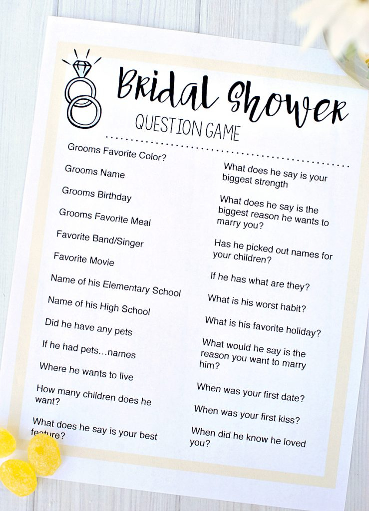Free Printable Bridal Shower Games Fun Squared